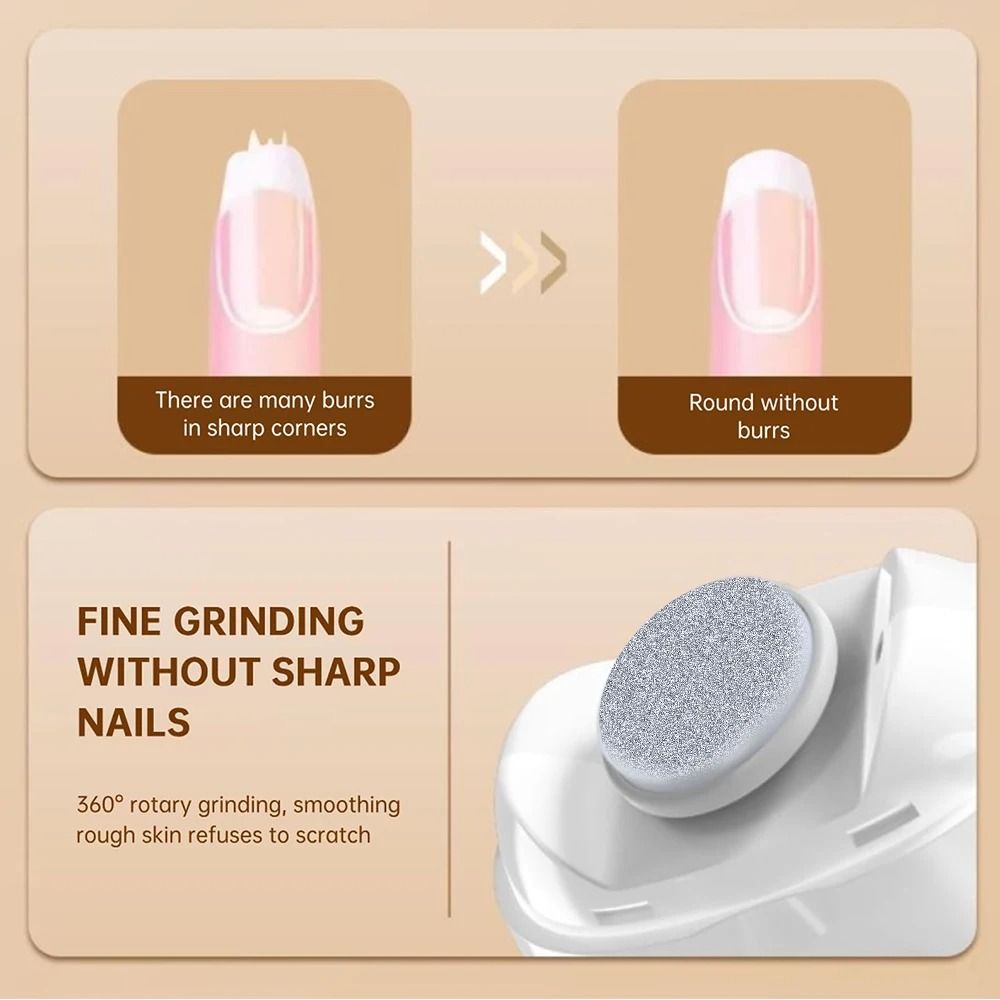 2in1 Precision Electric Nail Clipper Automatic Trimmer With LED Guide 4