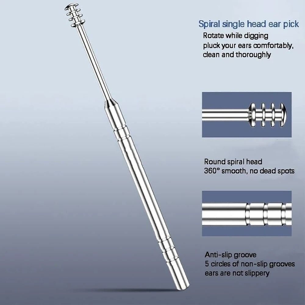 6Piece Precision Ear Care Set Advanced Stainless Steel Earwax Removal Kit 5