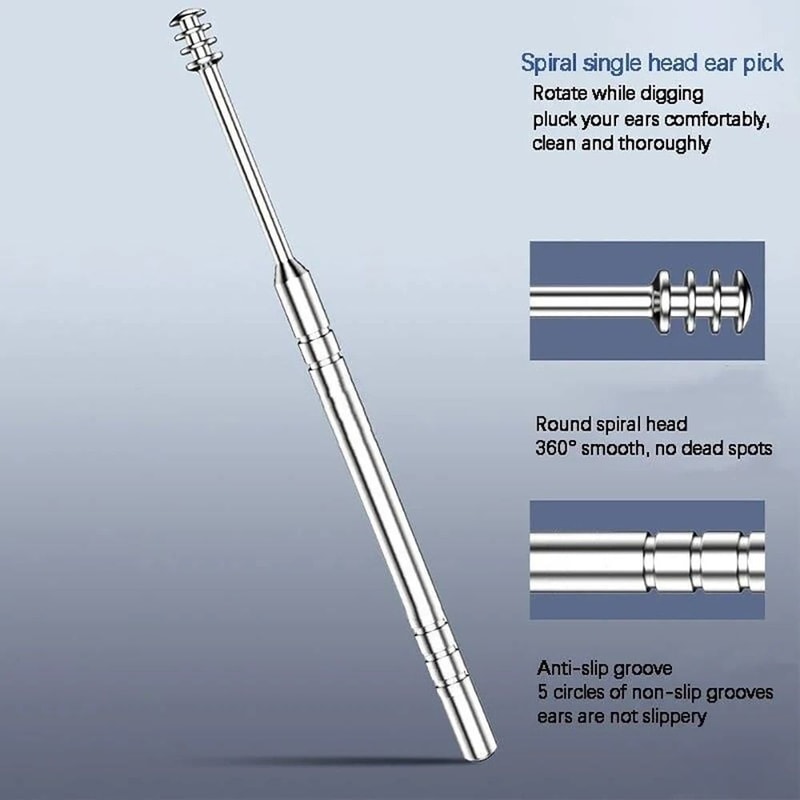 6Piece Precision Ear Care Set Advanced Stainless Steel Earwax Removal Kit 5