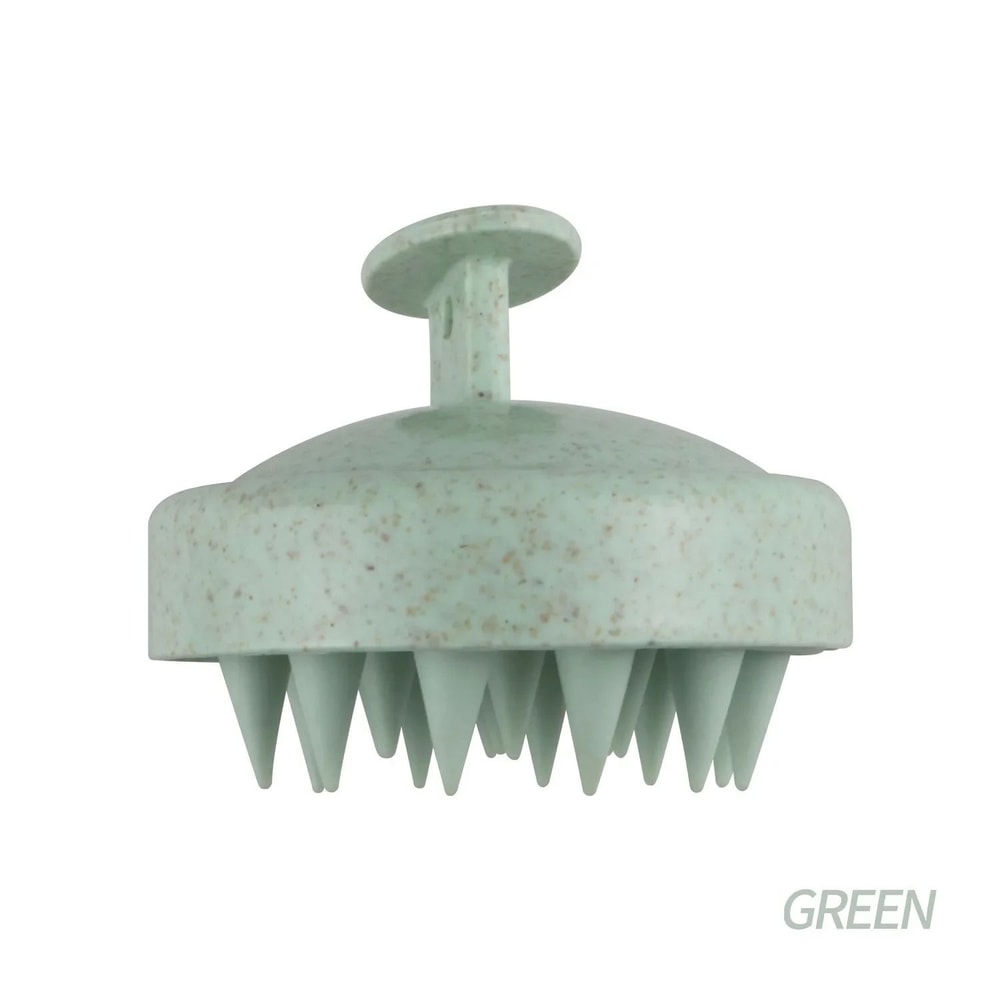 EcoFriendly Silicone Scalp Massager Wheat Straw Hair Wash Brush 7