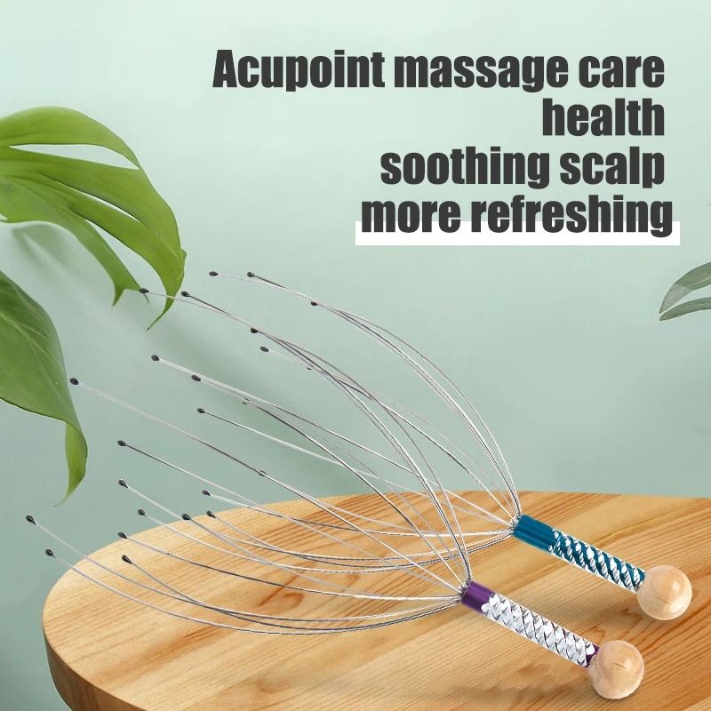 Octopus Scalp Massager Divine Head Therapy Wellness Tool 2