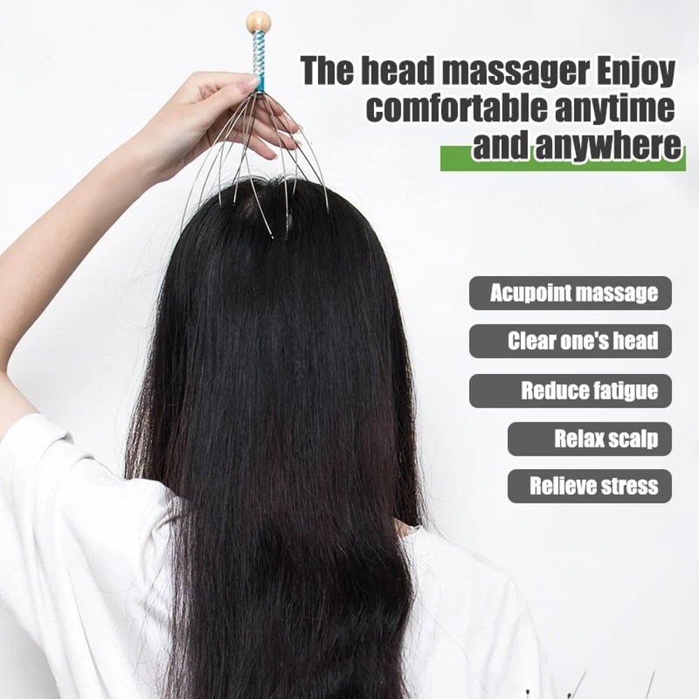 Octopus Scalp Massager Divine Head Therapy Wellness Tool 3