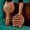 Artisan Sandalwood Scalp Massage Comb Wooden Gua Sha Scraping Tool 0