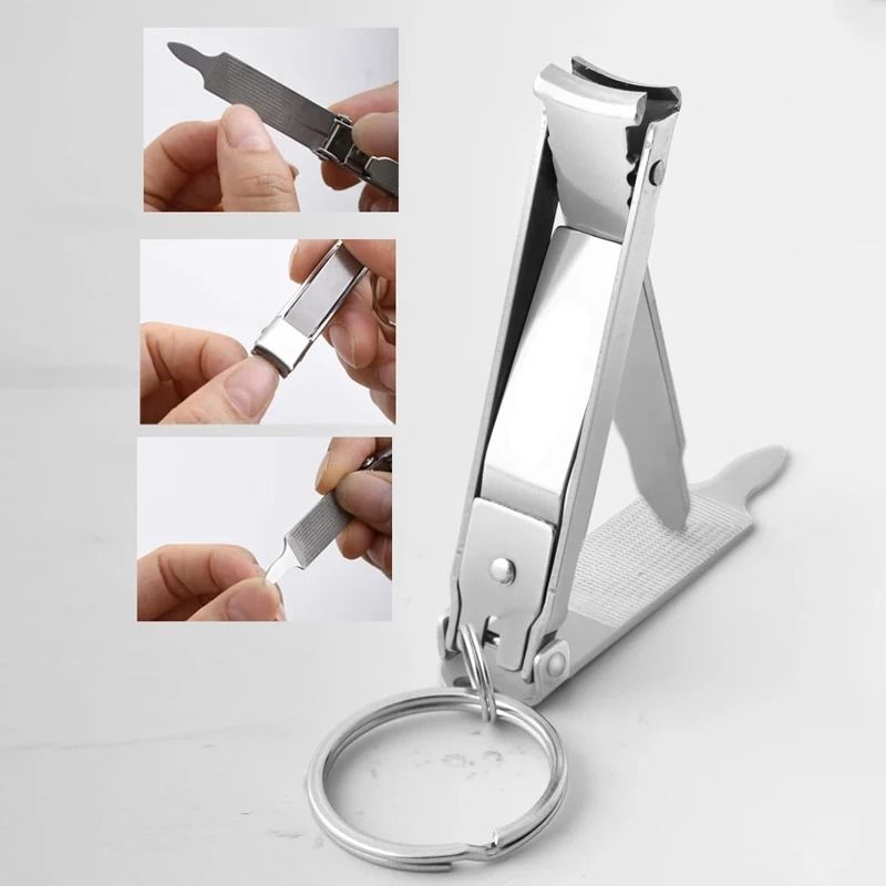 UltraThin Foldable Nail Clipper Portable Stainless Steel Precision Tool 3