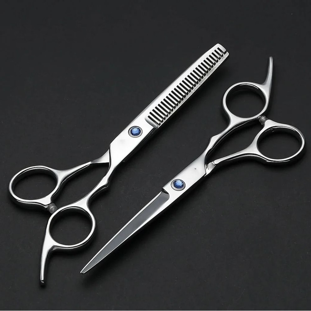 Barber Scissors Set Stainless Steel RazorEdge Hairdressing Kit 0