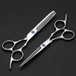 barber scissors set | stainless steel razor-edge hairdressing kit