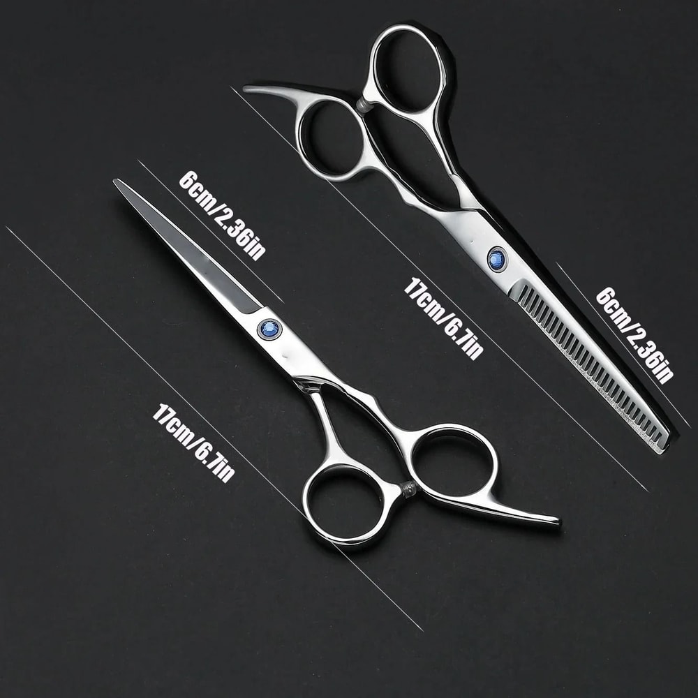 Barber Scissors Set Stainless Steel RazorEdge Hairdressing Kit 1