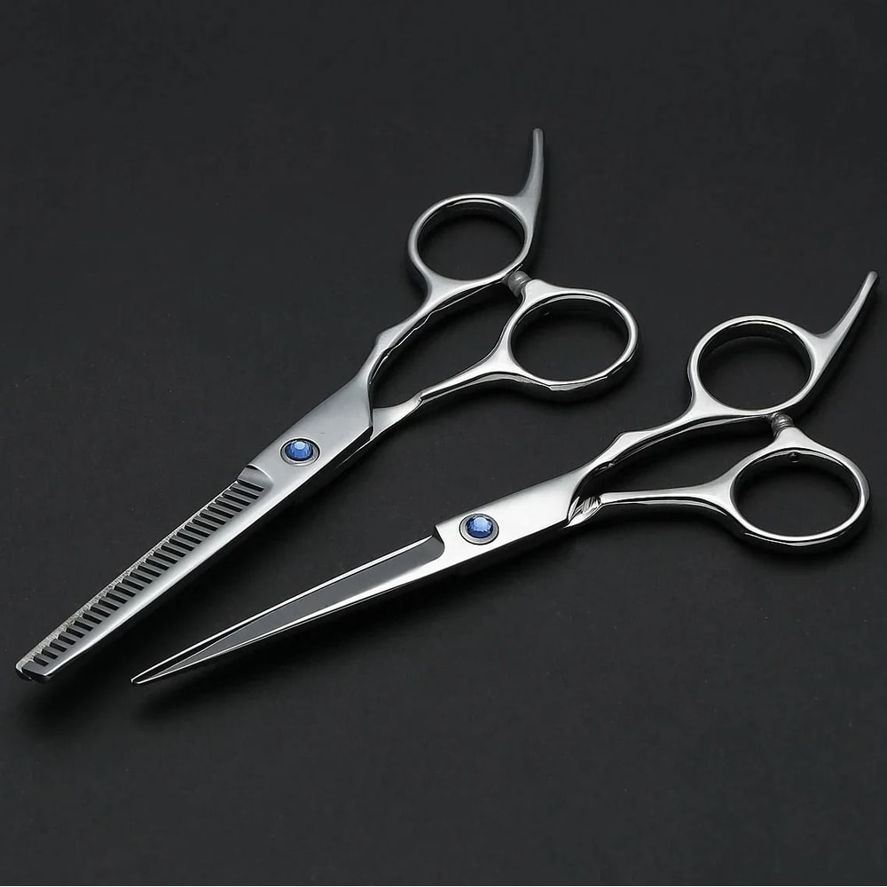 Barber Scissors Set Stainless Steel RazorEdge Hairdressing Kit 2