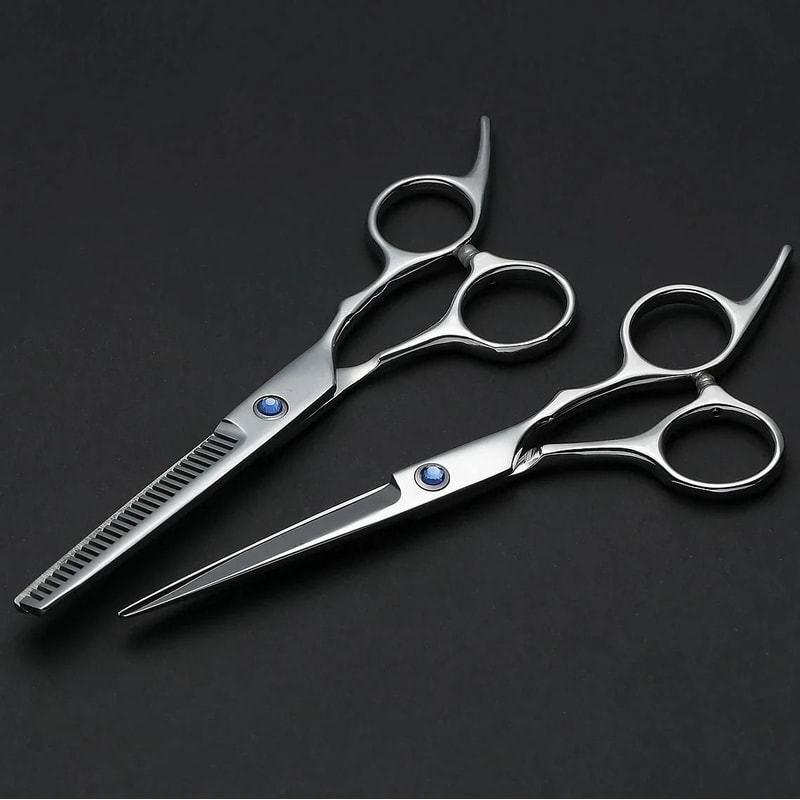 Barber Scissors Set Stainless Steel RazorEdge Hairdressing Kit 2