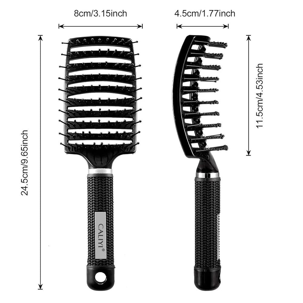 Curved Vented Brush HighPerformance Airflow Detangling Paddle 3