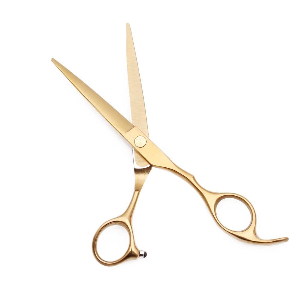 Japan 440C Steel Hairdressing Shears Precision Gold Barber Scissors 1