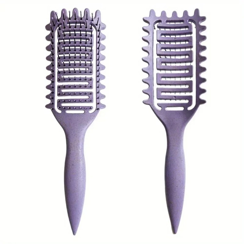 Curl Defining Styling Brush Hollow Boar Bristle Detangling Shaping Tool 9