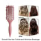 Curl Defining Styling Brush Hollow Boar Bristle Detangling Shaping Tool 2