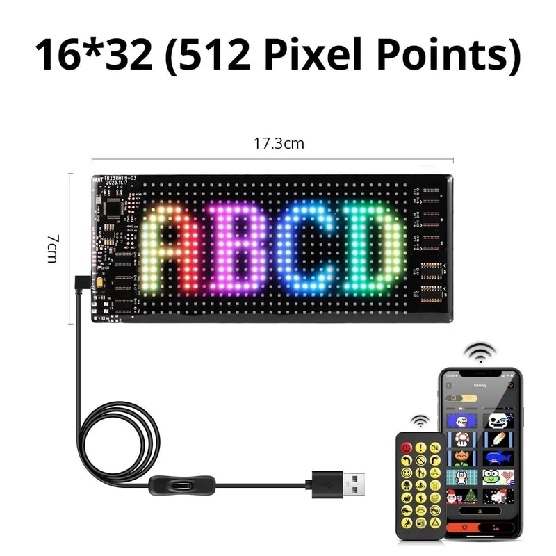 Flexible Bluetooth Programmable LED Sign 5