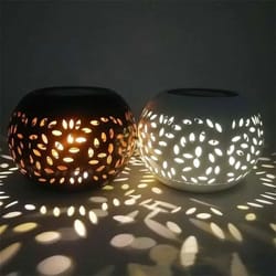 retro metal solar projector table lamp