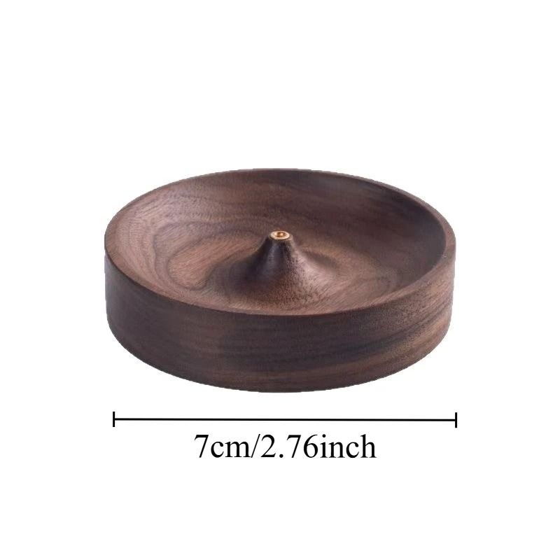 Handmade Solid Wood Incense Burner Base 5