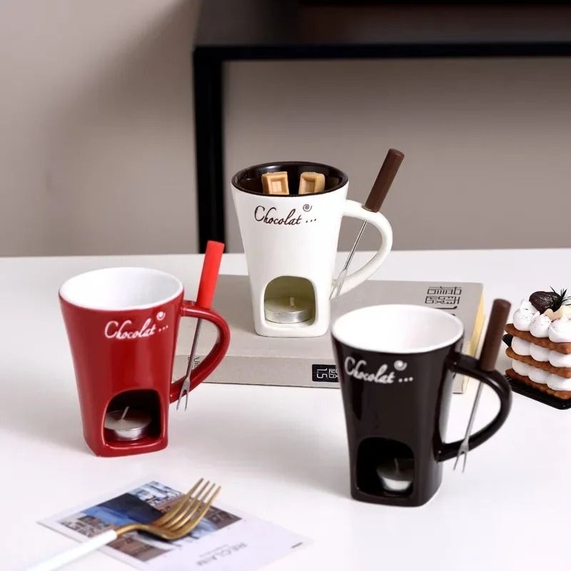 Personal Mini Fondue Mug Set 0