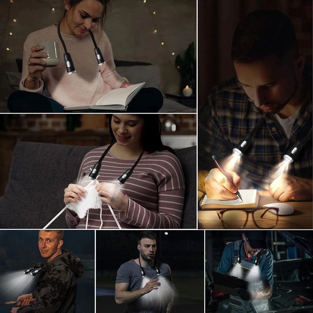 HandsFree LED Neck Reading Light 4