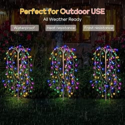 solar powered garden fireworks lights