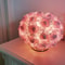Romantic Rose Gold Crystal Flower Lamp 0