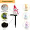 Warm White LED Snowman Solar Garden Stake 2
