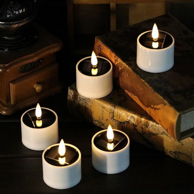 6Piece Solar Powered Waterproof Candle Set 5