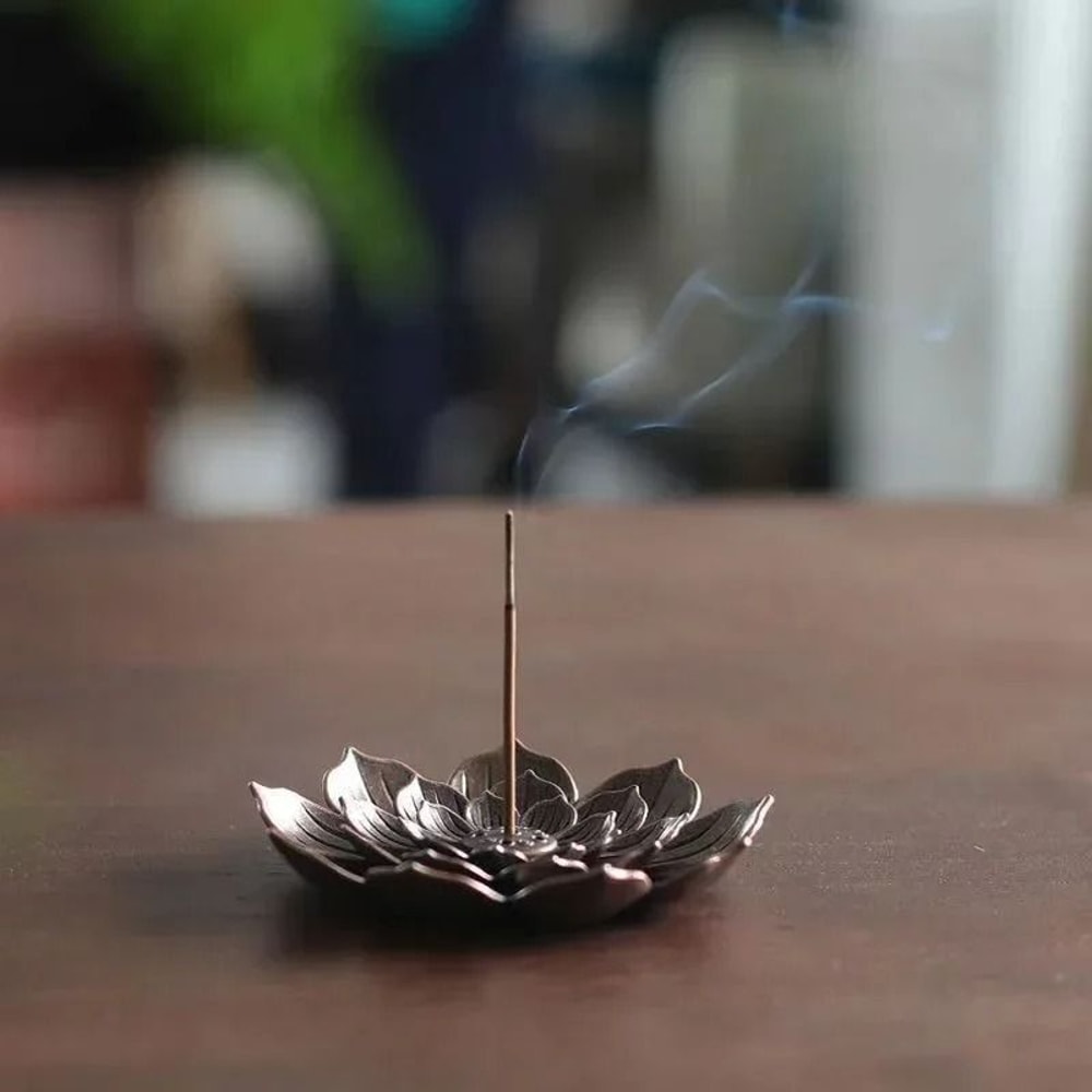 Artisanal Porous Lotus Incense Holder 5