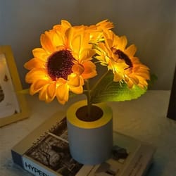eternal sunflower bouquet rechargeable lamp