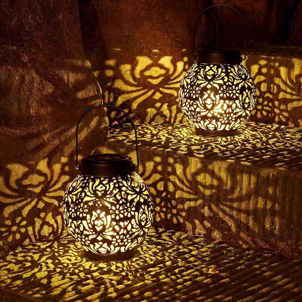 Solar Hollow Projection Garden Lantern 1