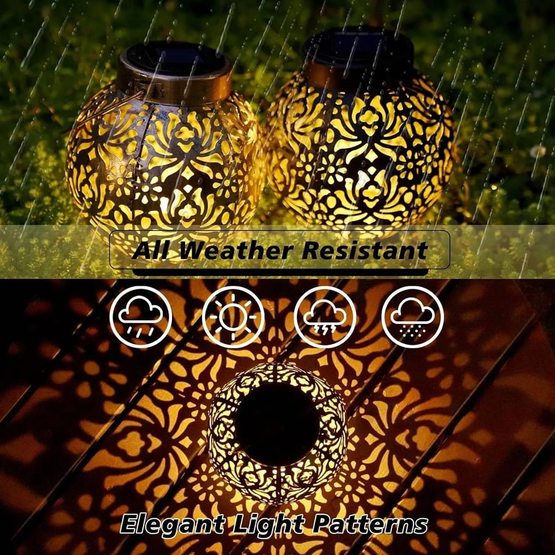 Solar Hollow Projection Garden Lantern 3