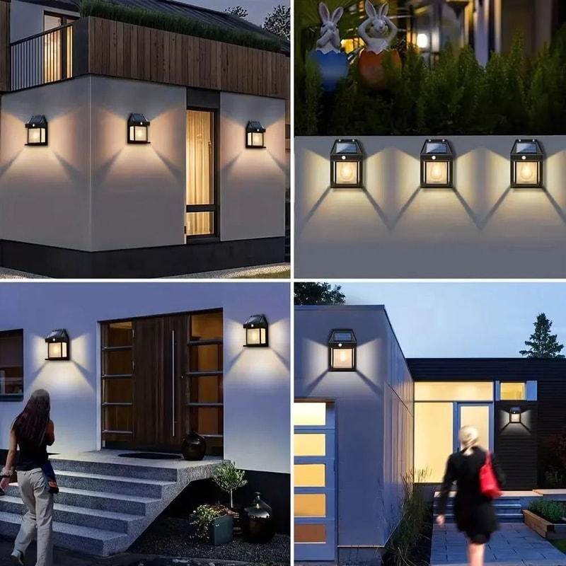 Solar HouseShaped Outdoor Wall Light 5