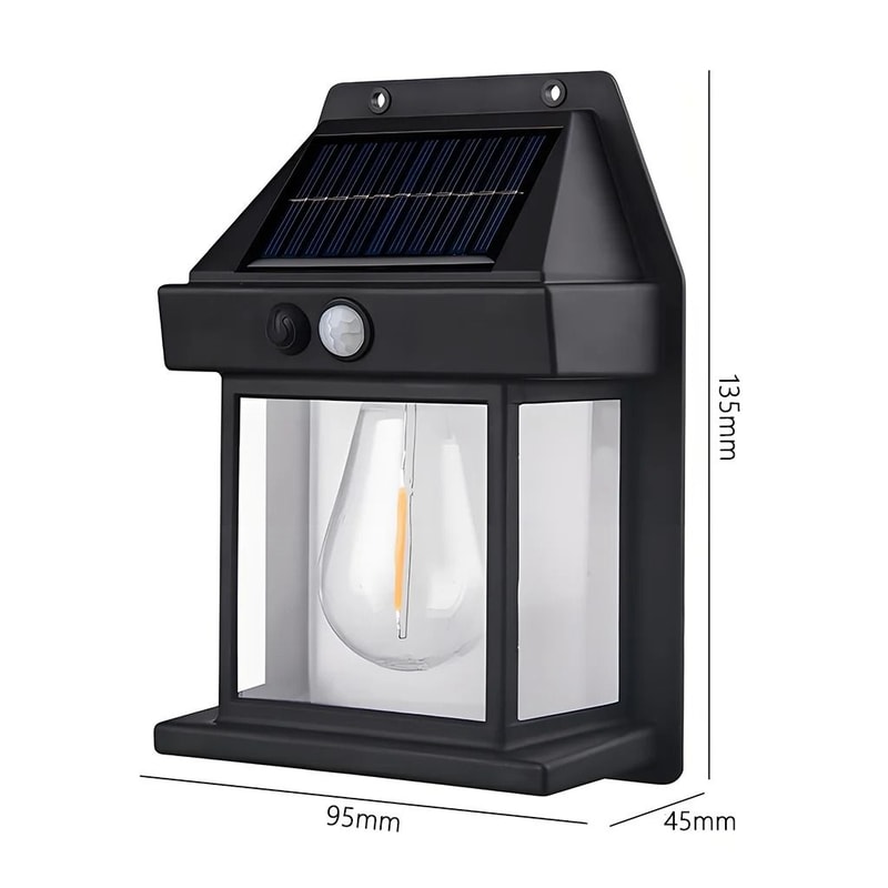 Solar HouseShaped Outdoor Wall Light 6