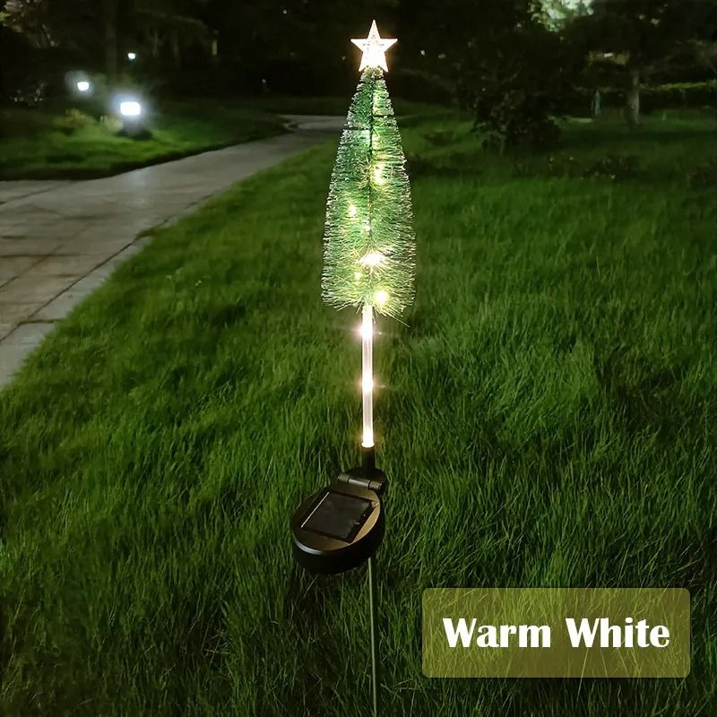 Solar Powered Mini Christmas Tree Stakes 6