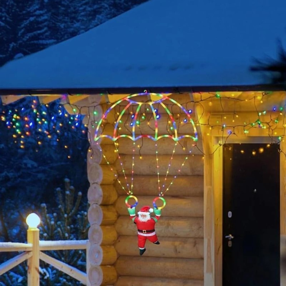 Santas Grand Entrance Parachute Lights 7