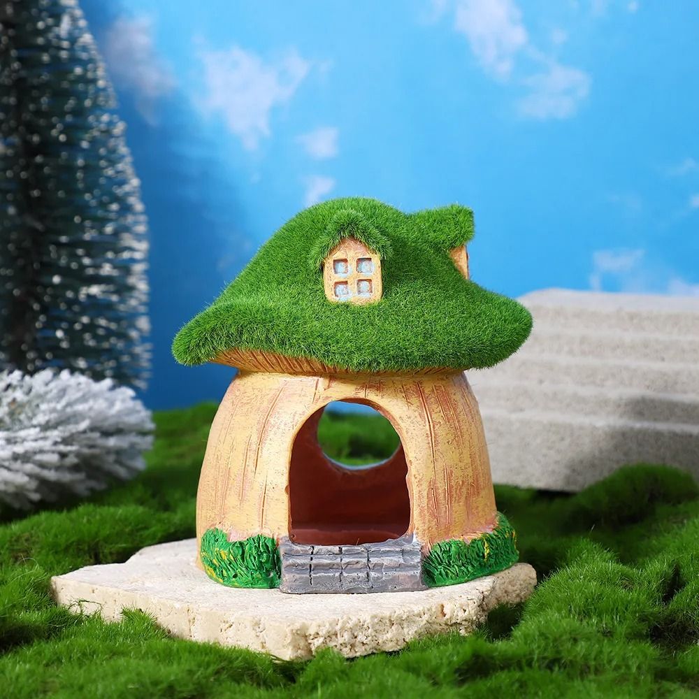Whimsical Mushroom Moss House Ornament 2