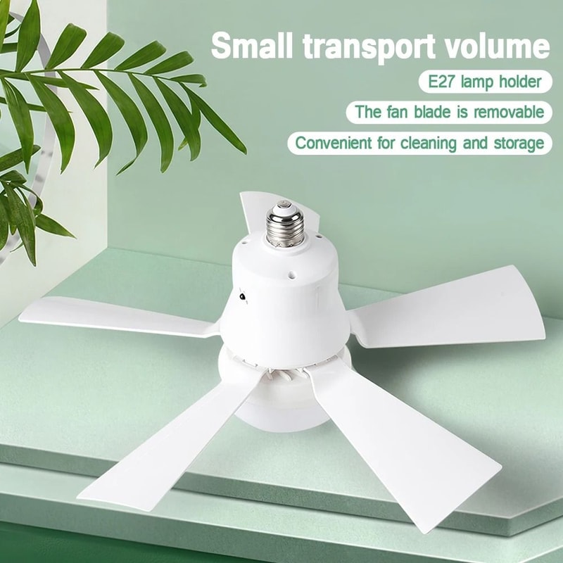Smart Wireless Socket Ceiling Fan Light 0