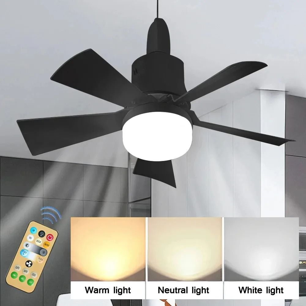 Smart Wireless Socket Ceiling Fan Light 4
