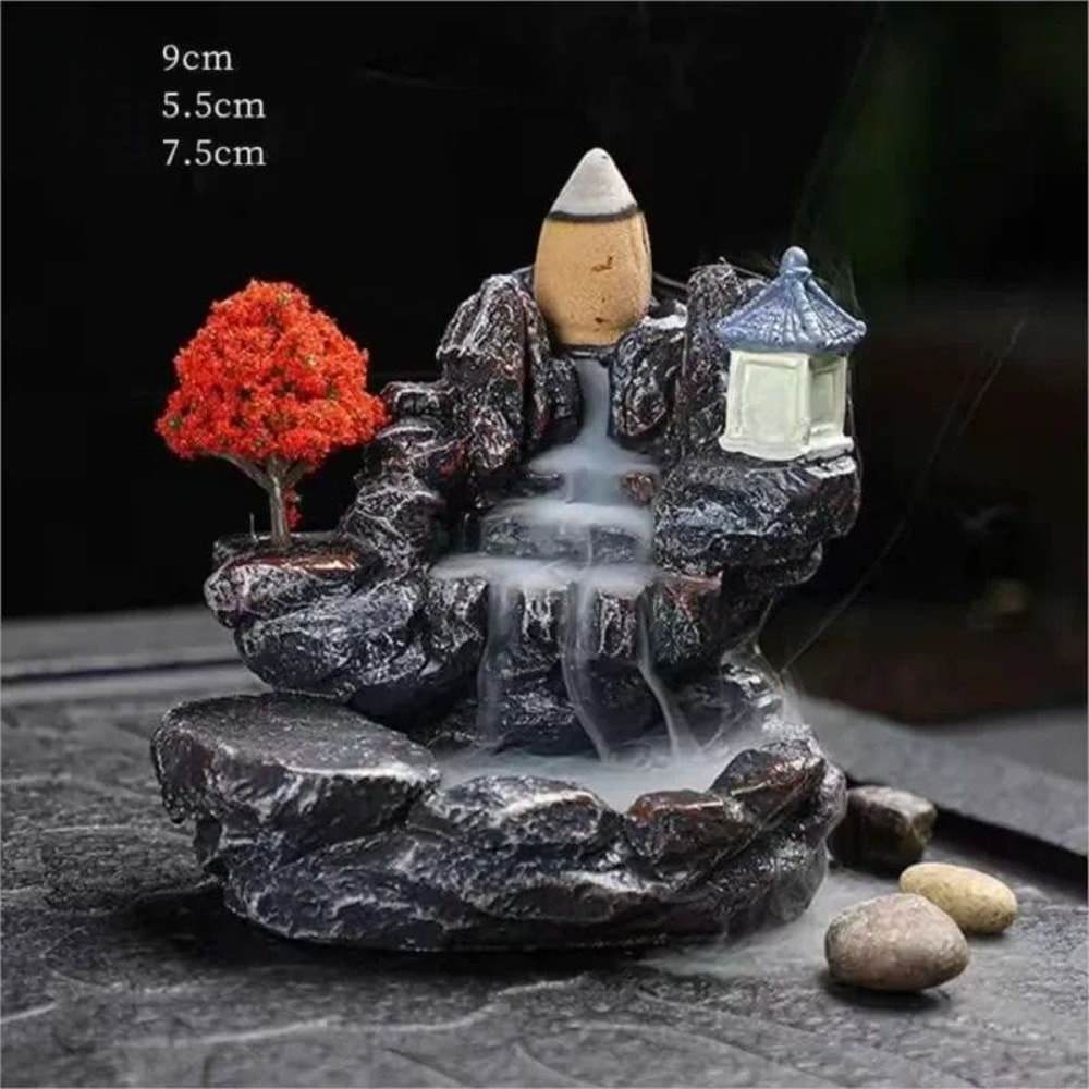 Zen Peak Cascade Backflow Incense Burner 2