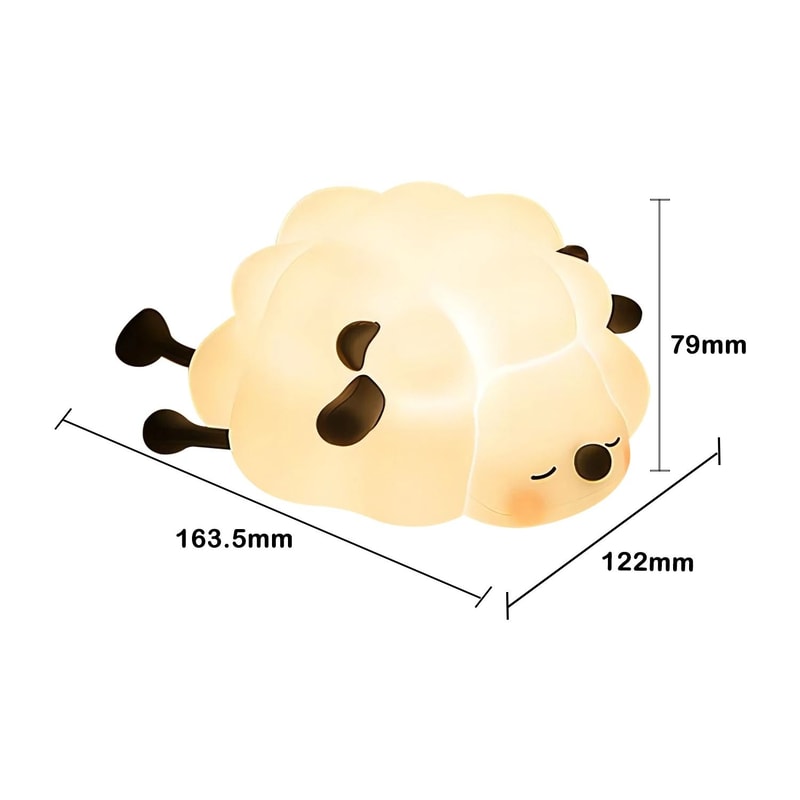 Dreamy Meadow Silicone Sheep Night Light 5