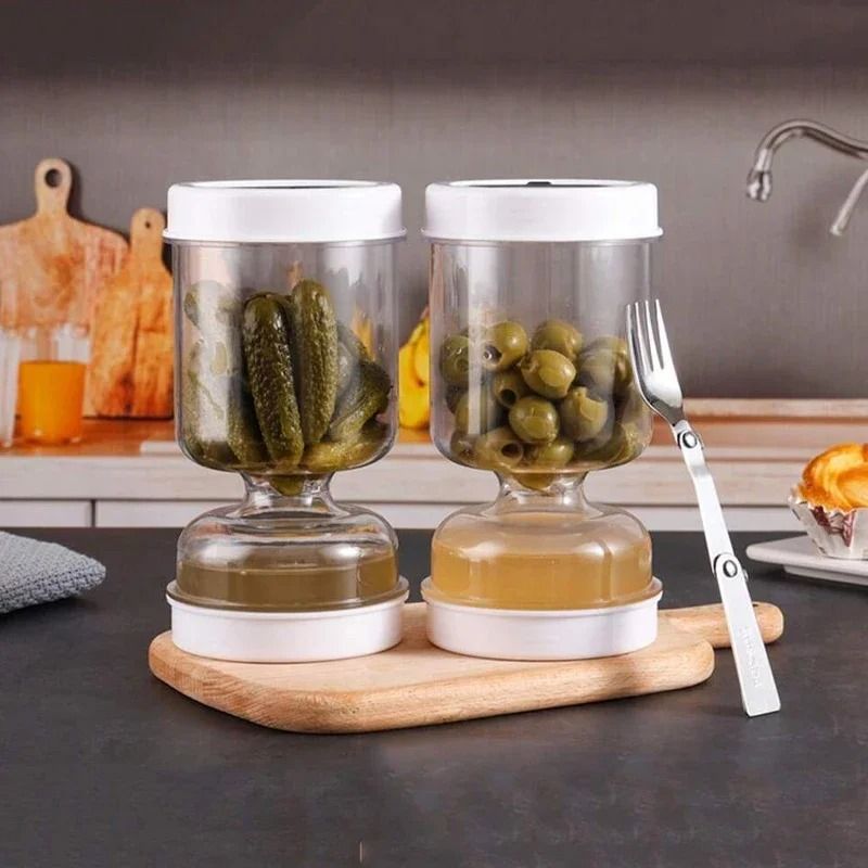 DuoChamber Pickle Hourglass With Integrated Fork 2