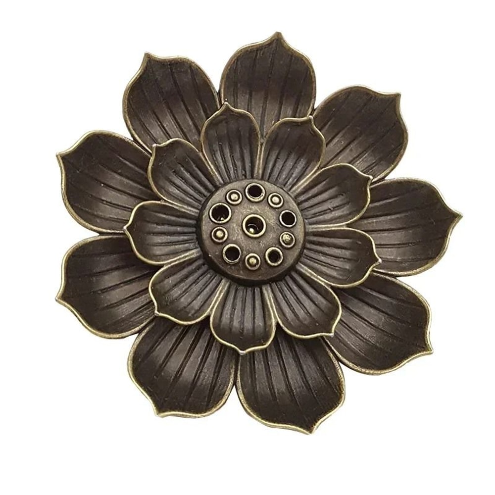 Imperial Lotus Bronze Censer Plate 3