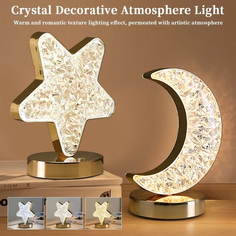 Celestial Crescent Starry Night Light 1