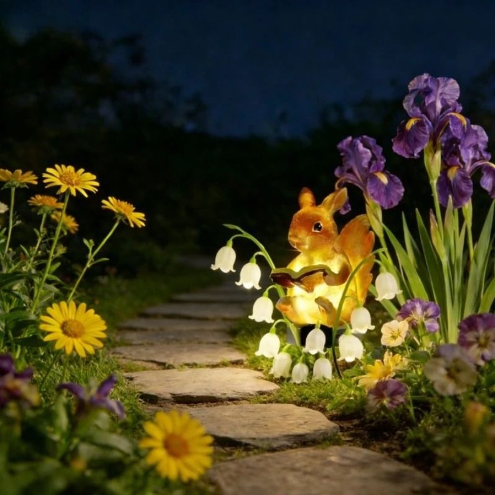 Storybook Scholar Solar Rabbit Lamp 3