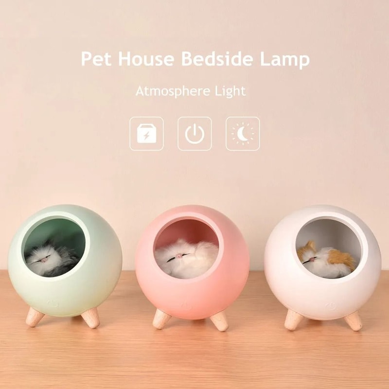 WhiskersintheWoods Kitten Nest Lamp 1