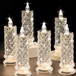 lumi-crystal prism flameless candle