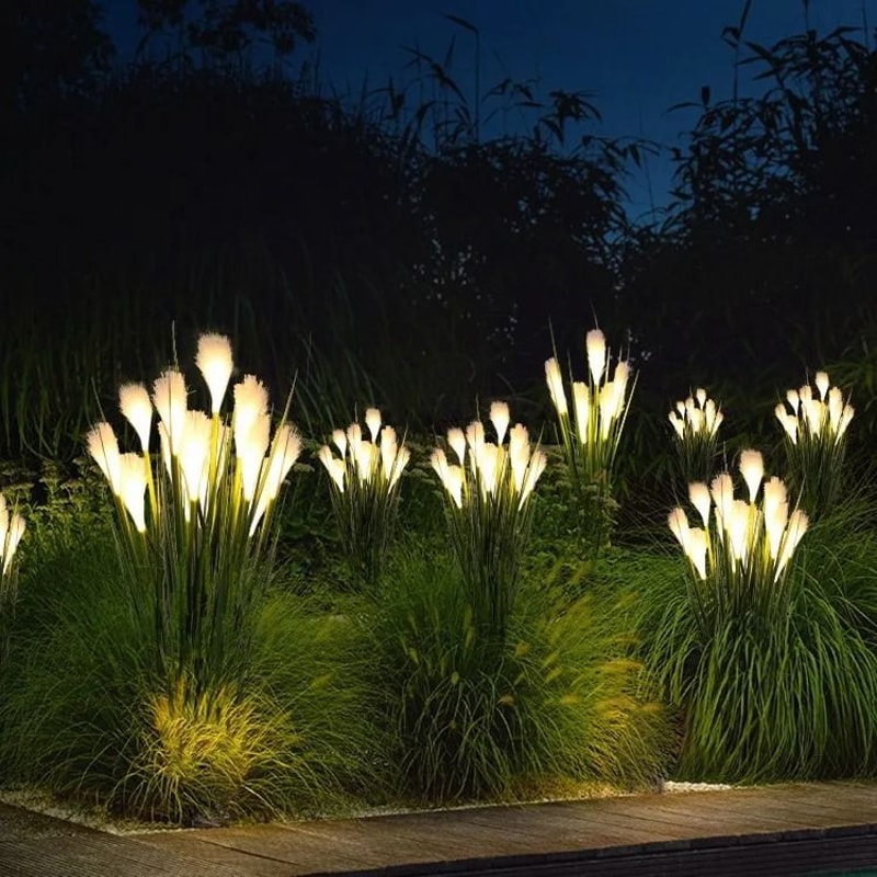SwayingGlow Solar Reed Sconces 2