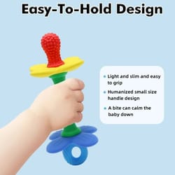 petal-sooth 2-in-1 silicone flower teether