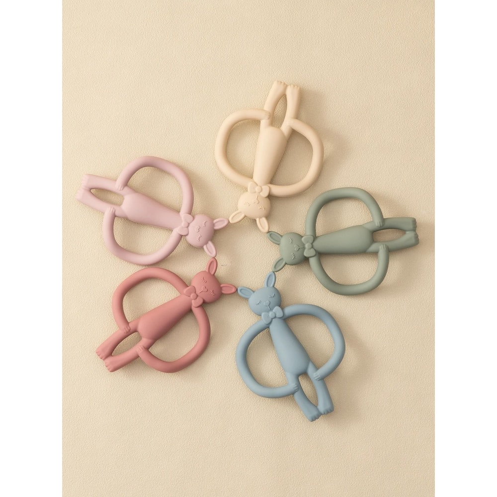 Cottontail Comfort Silicone Rabbit Teether 2