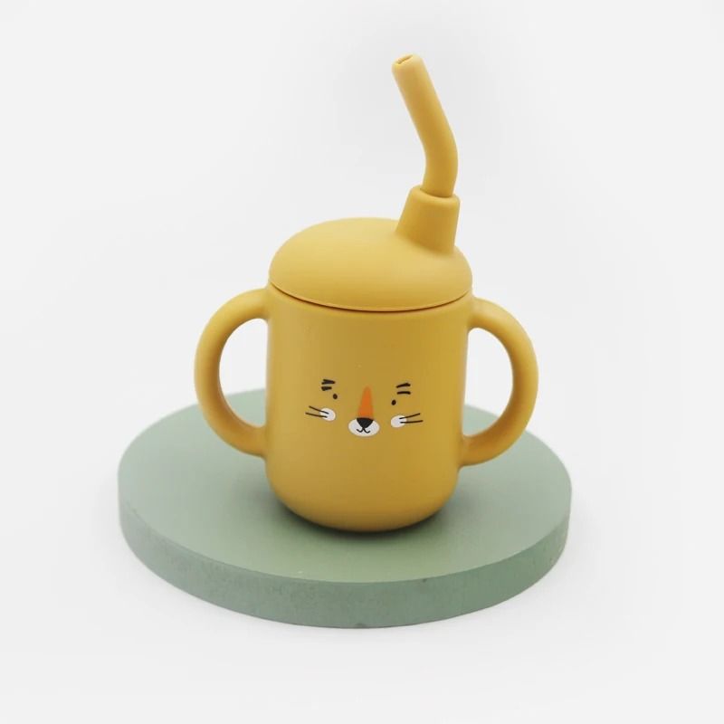 TinySip 2in1 Cartoon Silicone Transition Cup 6