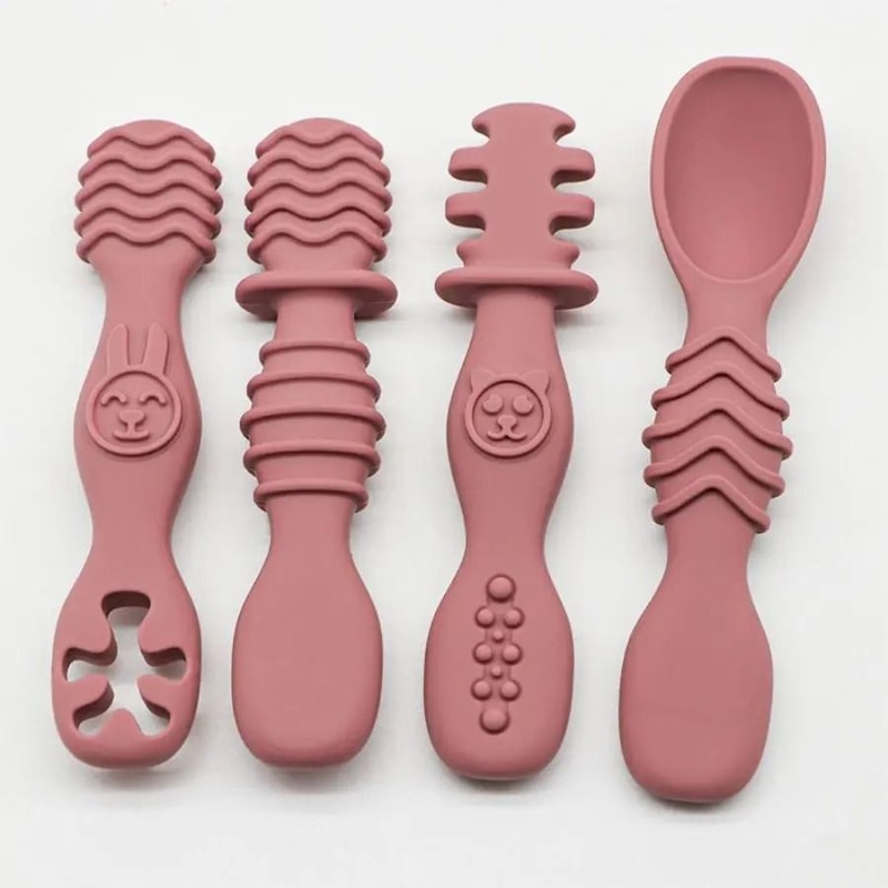 FirstBites Silicone Training Spoon Set 9